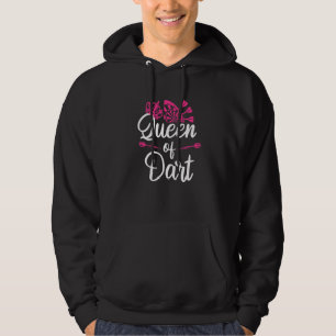 Queen of Darts Set Dart Flight Women in Darts Prem Hoodie