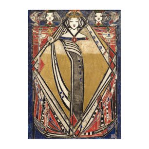Queen of Diamonds by Margaret Macdonald Mackintosh Acrylic Print