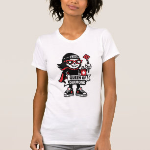 Queen of Diamonds Street Mascot — High-Stakes Edit T-Shirt