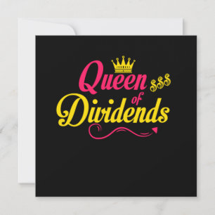 Queen of Dividends Capitalism Gift Invitation