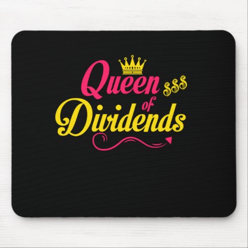 Queen of Dividends Capitalism Gift Mouse Pad
