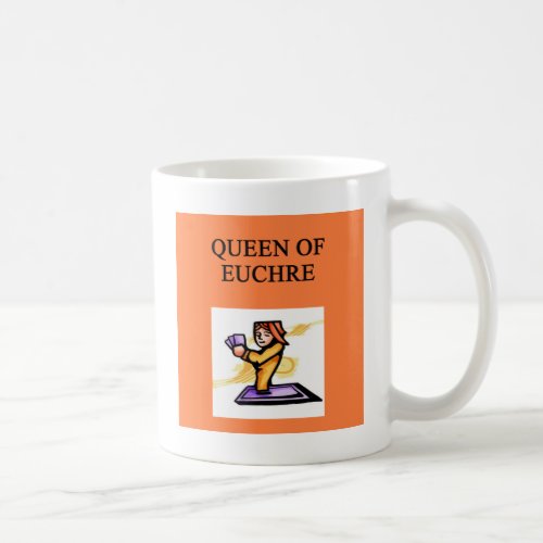 queen of euchre coffee mug