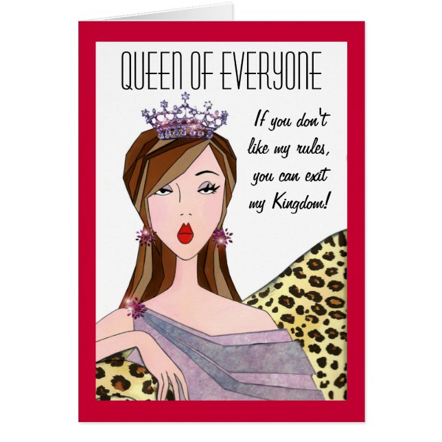 “Queen of Everyone” Cards (Front)