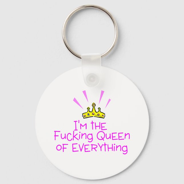 Queen of Everything Crown Keychain (Front)