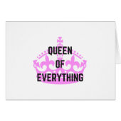 Queen Of Everything Crown Text Illustration (Front Horizontal)