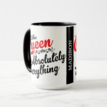 Queen Of Everything Custom Mug by StargazerDesigns at Zazzle