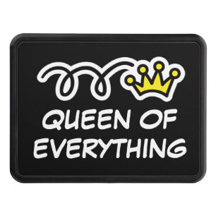 Queen of everything funny car trailer hitch cover