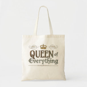 QUEEN of Everything - Mother Grandmother Royal Tote Bag