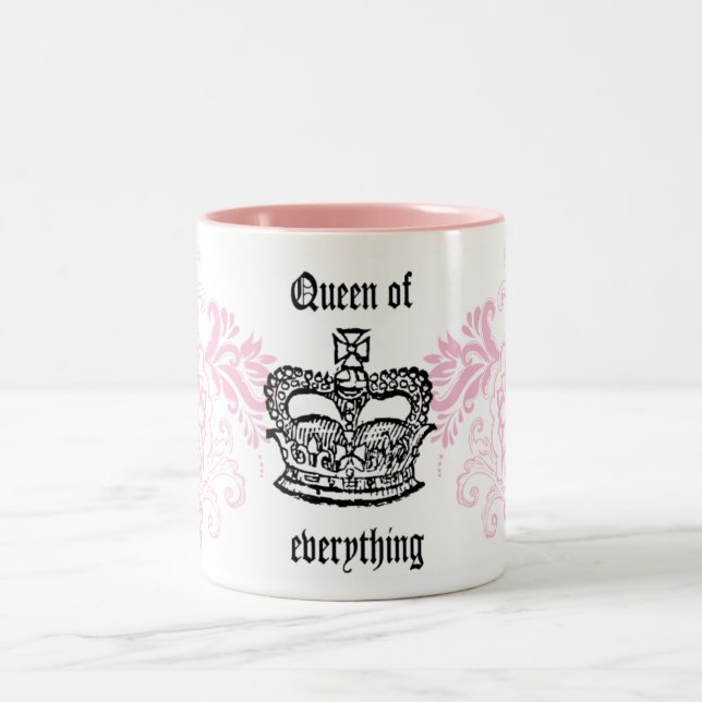 Queen of Everything Two-Tone Coffee Mug (Center)
