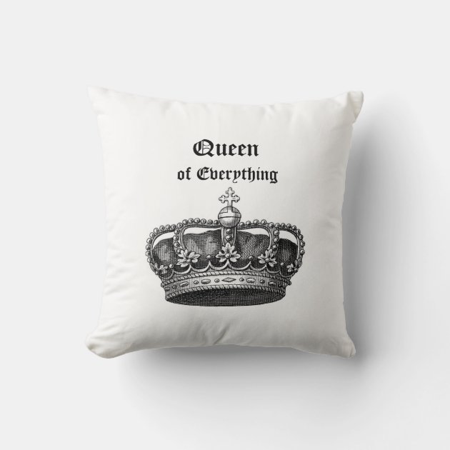 Queen of cheap everything pillow