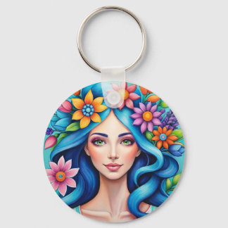Queen of flowers keychain
