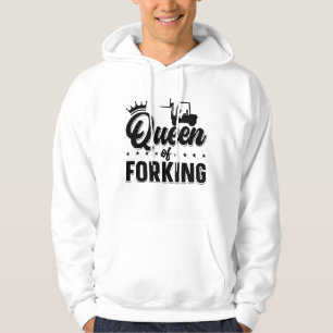 Queen Of Forking Forklift Operator Driver Truck Hoodie