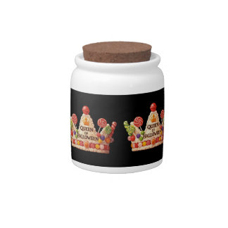 Queen of Halloween Candy Cake Jar