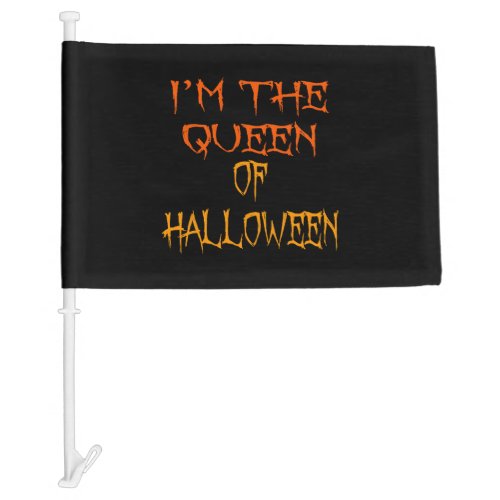 queen of halloween  car flag