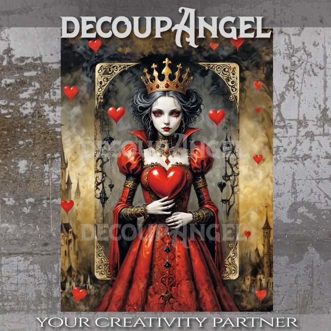 Queen of Hearts #4 Decoupage Tissue Paper (Creator Uploaded)