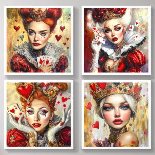 Queen of Hearts Acrylic Photo Tile