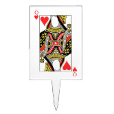 Queen of Hearts crown cake topper