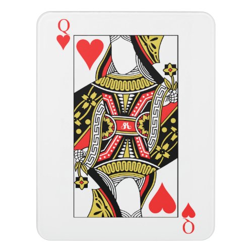 Queen of Hearts _ Add Your Image Door Sign