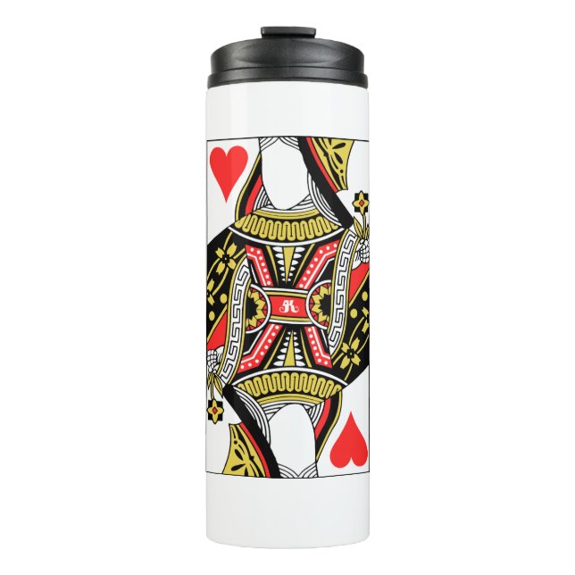Queen of Hearts - Add Your Image Thermal Tumbler (Front)