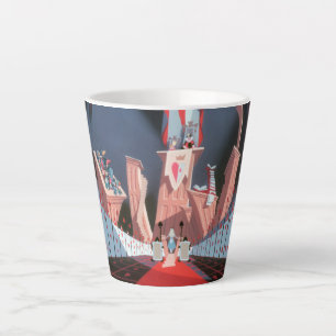 Queen of Hearts Alice in Her Court Latte Mug