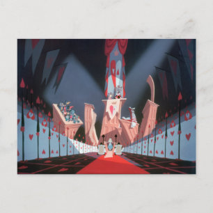 Queen of Hearts Alice in Her Court Postcard