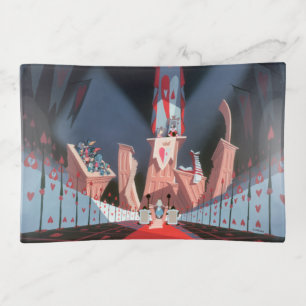 Queen of Hearts Alice in Her Court Trinket Tray