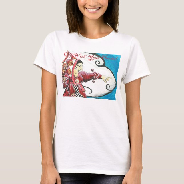 Queen of hearts "Alice in wonderland" T-Shirt (Front)