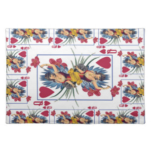 Queen of Hearts and Flowers Placemat