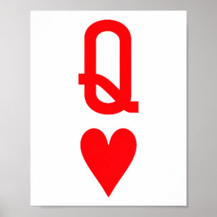 Queen Of Hearts And King Of Hearts Couples Matchin Poster