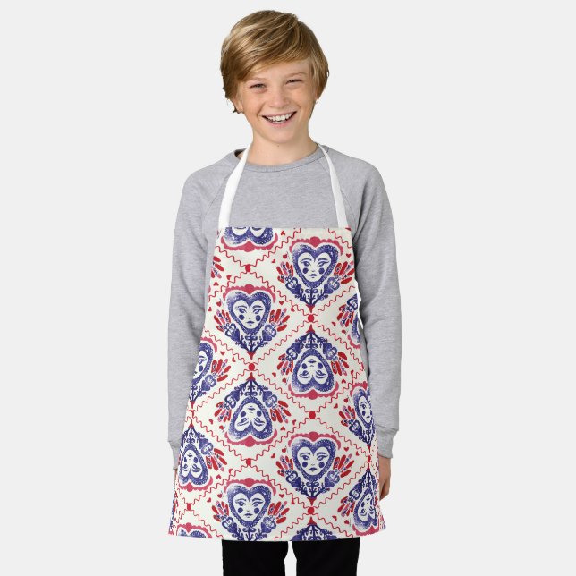 Queen of Hearts Apron (Worn)