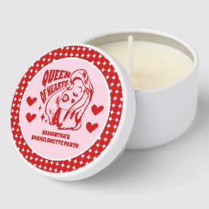 Queen of Hearts Bachelorette Party Candle Favors Mini Candle Favors
