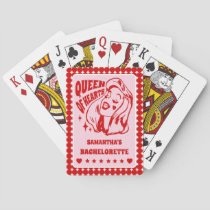 Queen of Hearts Bachelorette Party Poker Cards