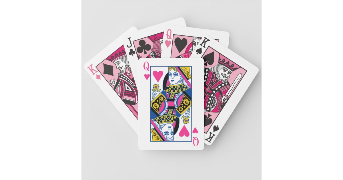 Queen of Hearts Bicycle Playing Cards | Zazzle.com