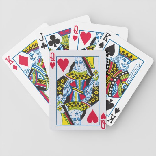 Queen of Hearts - Bicycle Playing Cards | Zazzle.com