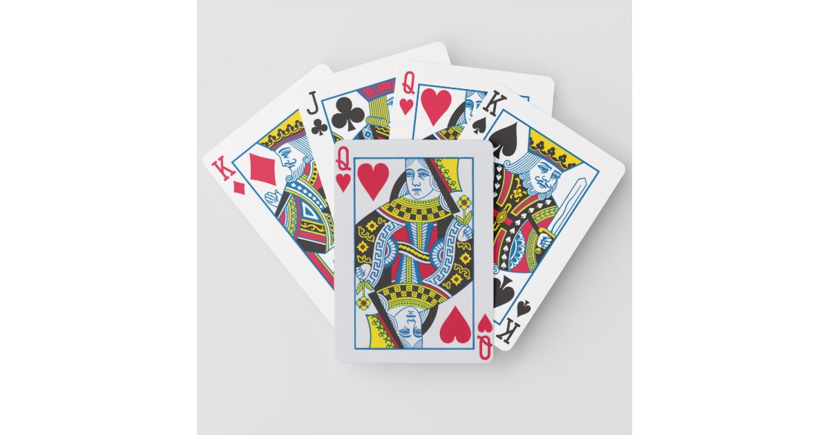 Queen of Hearts - Bicycle Playing Cards | Zazzle.com