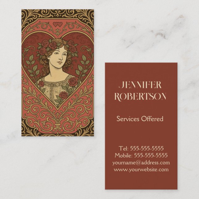 Queen of Hearts Business Card (Front/Back)