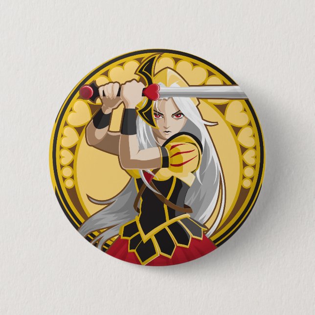 Queen of Hearts Button (Front)