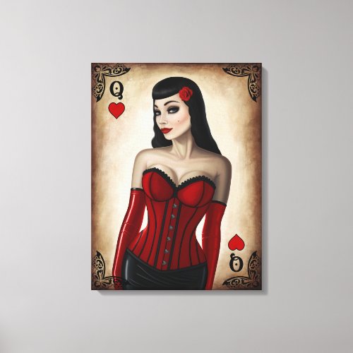 Queen of Hearts Canvas Print