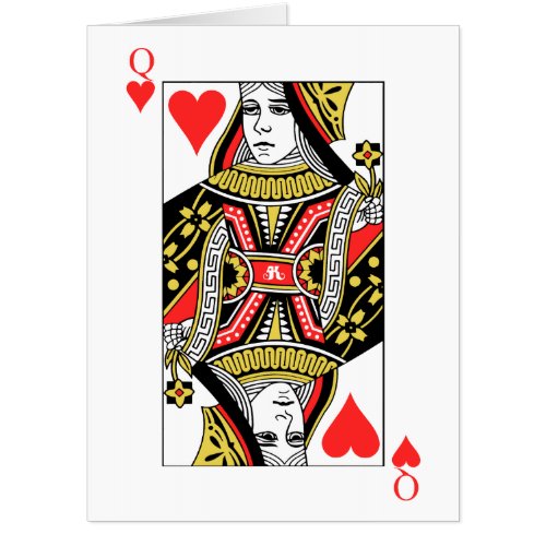 Queen of Hearts Card