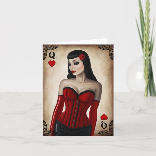 Queen of Hearts Card (Front)