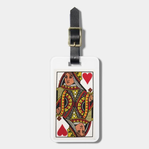 Queen of Hearts Card Luggage Tag