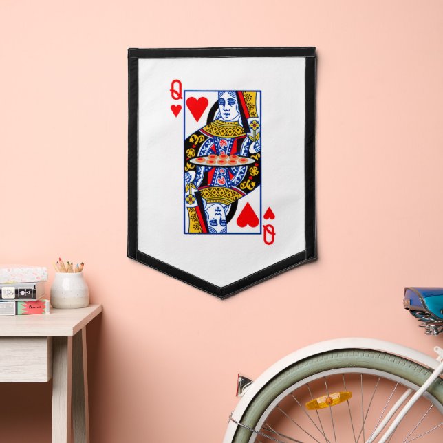 Queen of Hearts card Pennant (Insitu 2)