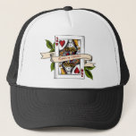 Queen of Hearts Card Trucker Hat<br><div class="desc">Thank you for your interest in The Lioness Den Store. It is created with all kinds of items for your everyday needs. Check out all of the amazing designs & merchandise sold by #Zazzle and created by #TheLionessDen. We're here to provide customers with custom made one-of-a-kind gift products along with...</div>