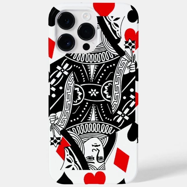 Queen Of Hearts Case-Mate iPhone Case (Back)