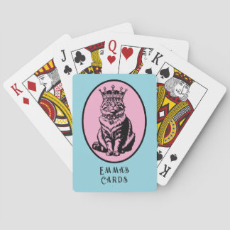Queen of Hearts Cat Personalized Cards