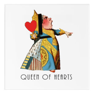 Queen of Hearts Classic Alice and Wonderland Acrylic Print