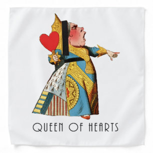 Queen of Hearts Classic Alice and Wonderland Bandana