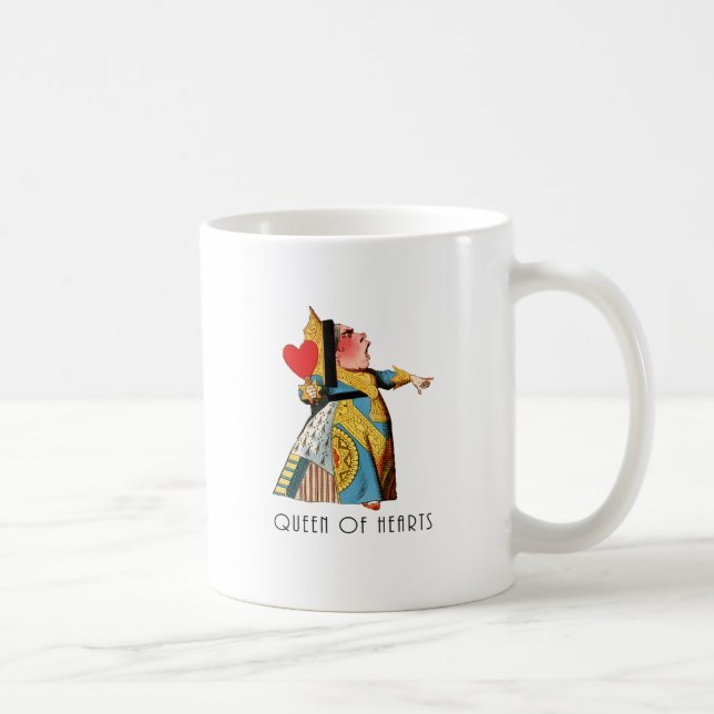 Queen of Hearts Classic Alice and Wonderland Coffee Mug (Right)