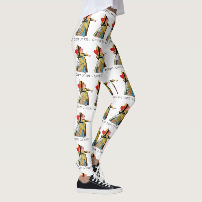 Queen of Hearts Classic Alice and Wonderland Leggings (Right)