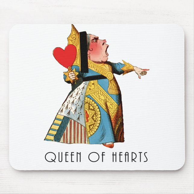 Queen of Hearts Classic Alice and Wonderland Mouse Pad (Front)
